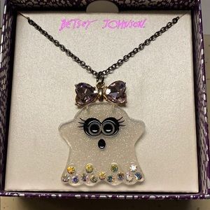 Betsey Johnson ghost necklace
